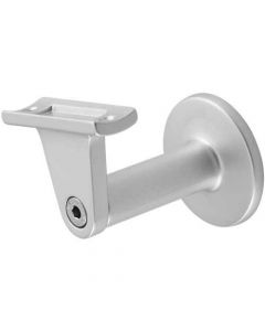 Aluminium leuningdrager type De Luxe met hol zadel